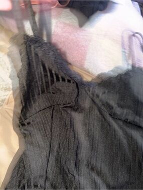 Black Lace Trim Silky bodycon Dress for Women